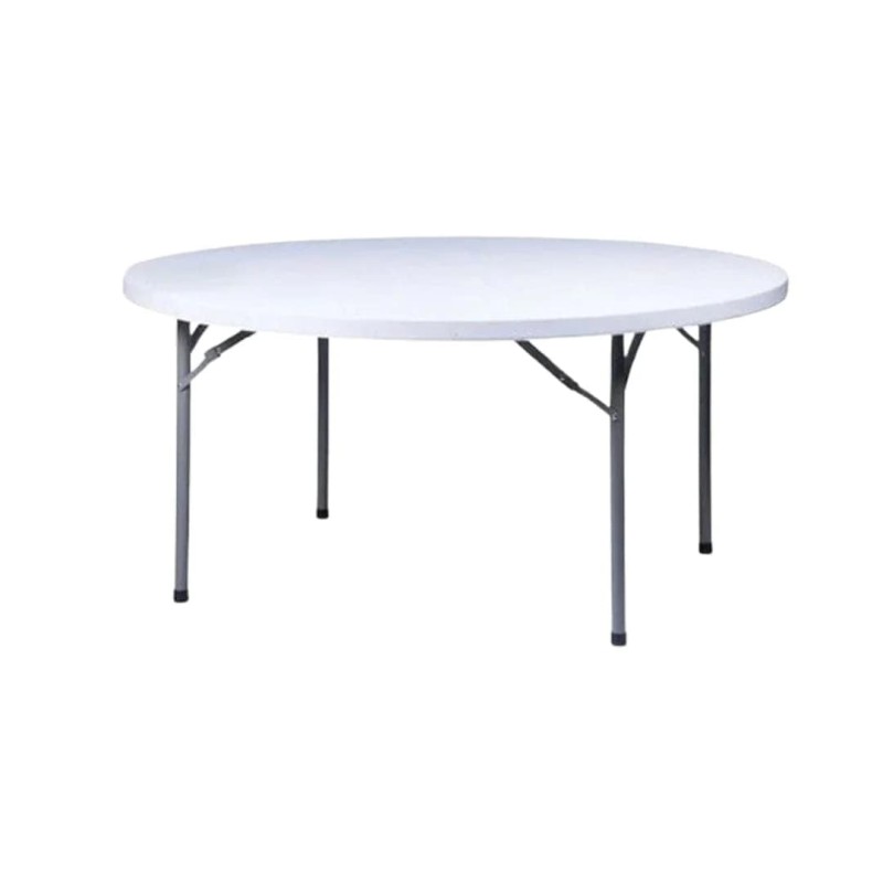 48" (4 Foot) Round Heavy Duty Plastic Folding Table