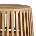 Alban Round Slatted Mango Wood Coffee Table