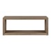 Consort Open Wood Block Coffee Table with Shelf