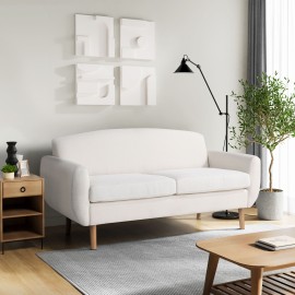 Walter Cream Round Back Sofa