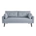 Malone Light Gray Tufted Track Arm Sofa