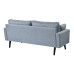 Malone Light Gray Tufted Track Arm Sofa