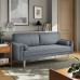 Espinoza Gray Channel Tufted Sofa