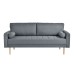 Espinoza Gray Channel Tufted Sofa